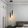 Candeeiros pendentes quarto lustre de cabeceira Xiaohongshu sala de estar luz de cabeça dupla decoração de luxo led acrílico