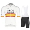 Cykeltröja sätter Limited Edition Filippo Ganna Hour Record Bioracer Icon Set Summer Bicycle Suit kläder ineos Maillot Ciclismo 230728