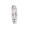 Wedding Rings jewelry stackable bezel cz wedding engagement band 925 stelring silver three color stack ring set 230727