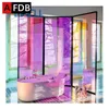 Fensteraufkleber, Regenbogenfarben, dichroitische Folie für Heimdekoration, selbstklebende, wasserfeste Glasfolien, gebeizt, transparenter Farbton, l230727