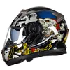 Ny ankomst GXT Motorcykel Flip Up Helmet Casco Racing Double Lense Full Face Helmet234p