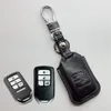 Honda Civic 2020 Accord 파일럿 자동차 키 홀더 가방 지갑 Key Ring Keychain Honda Auto AccessO342G 용 가죽 키 FOB 커버 케이스