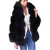 Women's Fur Faux Fur HJQJLJLS 2021 Winter Neue Frauen Elegante Schwarz Faux Pelzmantel Mit Kapuze Weibliche Dicke Warme Flauschige Künstliche Pelzmantel Pelz jacke HKD230727