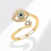 Wedding Rings NBNB Arrive Trendy Demon's Eye Adjustable Ring For Women Fashion Vintage Girl Open Party Fingers Jewelry Gift