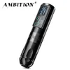 Maszyna tatuażu ambicja Vibe bezprzewodowy długopis Nieżystkowy silnik z ekranem dotykowym pojemność akumulatora 2400 mAh dla artystów 230728