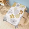 Bordduk Ginkgo Plant Printed Rectangular Tracloth Party Dining Plant Table Cover Mat Waterproof Anti-Oil Home Decorations R230731