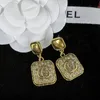 Orecchini per lettere designer di marchi da 8 stile Donne Crystal Rhinestone Luxury Earring Fette Wedding Gioielli Regali