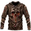 Männer Hoodies Schals Für Männer Und Frauen Straße Roben Mit 3-d Schädel Des Terrors Jersey Harajuku Hip-hop musik MäntelXXS-6XL