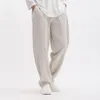 Erkek pantolon rahat klasik pamuk keten gevşek Kore estetik Uzun Bol HARAJUKU Polyester Geniş Pantolon Erkek XL