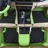 Custom Fit Car Floor Mats Specific Double Layer Leather ECO friendly Material For Vast of Car Model and Make 3 Pieces Full set Mat2577