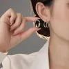 Hoop Earrings Nareyo Gold Color Three Layer Line With High-end Feel Light Luxury Simple Geometry And Versatile Inset