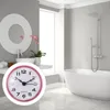 Wall Clocks The Needle Silent Bathroom Clock Operated Waterproof Hanging Anti-fog