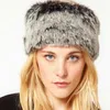2017 hats for women Elastic imitation fox fur caps female black tide empty Top Hat Lady hairy head hair ring circle273I