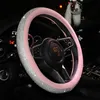 Volledige diamant stuurhoes auto met diamanten bezaaide stuurhoes nieuwe grip cover persoonlijkheid unisex steering 03199Z