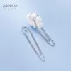 Ear Cuff Modian 100% 925 orecchini in nappa di lusso in argento sterling per le donne orecchini a clip squisiti gioielli in osso per ragazze di moda 230728