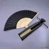 Chinese stijl producten bruiloft gunst ventilator geschenken partij souvenir decoratieve kleuren vintage doek stof opvouwbare ventilator met tas tafeldecoratie