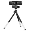 Webbkameror Fullt 1080p webbkamera datorkamera med mikrofonförare-förarfri videowebbkamera för online live-sändning