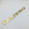 1 Pcs 3D PAJERO ABS Car Emblem Badge Body Side Logo Car Stickers Decal For Mitsubishi274a