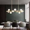 Kroonluchters Modern Minimalistisch Restaurant Kroonluchter Verlichting Luxe Creatieve Magische Bonen Lamp Strip Bar Eettafel