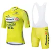 Jersey Cycling Sets Summer Green Team Drużyna Rowerowe zestaw rowerowy zestaw rowerowy MTB Ropa Ciclismo Męskie koszule rowerowe