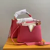 High quality handbag Designer Shoulder Bag Wide Strap Crossbody bag Metal Women's Celebrity Dinner Luxury Brand clamshell Multi-size