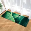 Tapis long tapis de sol tapis de porte transfert de chaleur feuille verte cuisine salle de bain absorbant l'eau tapis antidérapant tapis R230728