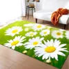 Carpets Pastoral Area Rug Mat Girls Room Decorative Bedroom Carpets Daisy Dining Room Rug and Carpet for Home Living Room R230728