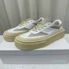 Kvinnor Skor Vita plattform Sneakers Low-Top Panelkornade Suede Sneakers White Rare Retro-logotyp 4,5 cm