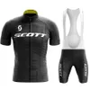 Ensembles de maillots de cyclisme Scott Ensemble de maillots de cyclisme à manches courtes pour hommes Ensemble de maillots de cyclisme anti-UV Vélo Pro Team Vêtements de cyclisme d'été 230727