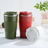 Vattenflaskor 380 ml 510 ml rostfritt stål kaffekopp Termisk mugg Garrafa Termica Cafe Copo Termico Caneca Non-Slip Travel Car Isolated Isoled