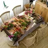 Столовая ткань европейский стиль 3D скатерть пляж лаванда цветочный рисунок прямоугольный столовая ткань свадьба ресторан De Table R230727