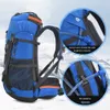 Сумки на открытом воздухе бесплатно рыцарь 60l пешеходные рюкзаки водонепроницаемые альпинистские сумки для мужчин в кемпинге Rucksack Clacking Trekking Bag Sag