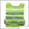 Reflective Safety Supply Wholesale High Visibility Vest Clothing Hollow Grid Vests Warning Working Construction Drop Deliver Delivery Dhm75