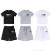 T-Shirt Uomo Abbigliamento Trapstar T Shirt Set Ricamato Chort Ice Flavours e Shorts in cotone