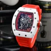 2023 new Sports Men's Watch Luxury Fashion Fully function Quartz Watches men Unique Design Waterproof Tape Watch Wristwatch aa1