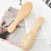 Natural Wood Mirror Wood Hand Mirror Travel Mini Portable Comb Mirror Makeup Mirror Comb Set Wedding Party Favor Gift JL7194