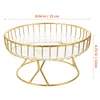 Dinnerware Sets Fruit Tray Vegetable Serving Metal Stand Bowl Wire Basket Kitchen Cake Container Decorative Candy Dishes