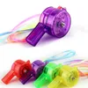 Noise Maker 12pcs Neon Whistles Bulk Supplies - LED Light Up Whistle com Colar Cordão Brilha no Escuro Fun Party Toy Prop Carnival 230728