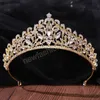 Wunderschöne Luxus-Braut-Tiara in Blau, Grün, Rot, Kristall, neue Braut-Stirnbänder, Hochzeit, Haarschmuck, neue Accessoires