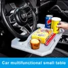 Car Table Steering Wheel Eat Work Cart Drink Food Trays Coffee Goods Holder Tray Car Laptop Computer Desk Mount Stand Seat Table2682