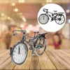 Orologi da tavolo Sveglia Ornamento creativo Bicicletta Scrivania in plastica per bambini Decorazione silenziosa in stile europeo americano