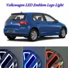 Auto Illuminated 5D LED Car Tail Logo Light Badge Emblem Lamps For Volkswagen VW GOLF Bora CC MAGOTAN Tiguan Scirocco 4D2646