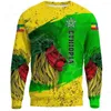 Men's Hoodies African Region National Flag Sweater Standard Printing Casual Ethiopian Lion Round Neck 2023