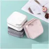 Jewelry Boxes Veet Box Organizer Travel Case Small Rings For Women Earring Display Cases Drop Delivery Packaging Otbzm