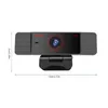 Webbkameror 2K Streaming 1080p High Definition Webcam Desktop Advanced Web Camera för Streamer