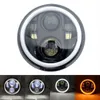 Illuminazione moto 5 34 "Faro LED moto rotondo 575 pollici Faro LED DRL per motore Sportster Iron 883 1200 Dyna x0728