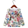 Jassen Little maven 2022 Baby Meisjes Jas Jas Lente en Herfst Uitloper Casual Kleding Alfabet voor Kinderen Mooie Hoodie 27 jaar J230728