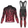 Set da corsa HIRBGOD Maglia da ciclismo da uomo Set manica lunga MTB Abbigliamento da bici Maillot Ropa Ciclismo Hombre Abbigliamento da bicicletta Pantaloni con bretelle TYZ084-17