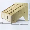 Boîte de rangement en bois Creative Desktop Office Meeting Finishing Grid Multi Cell Phone Rack Shop Display Organizer Mobile Phone Manage236P