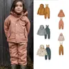 Vestes 23 Style Européen et Américain Automne Bébé Toddler Coupe-Vent Veste Coupe-Vent Mâle Femelle Storm Set 230728